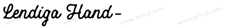Lendiga Hand字体转换